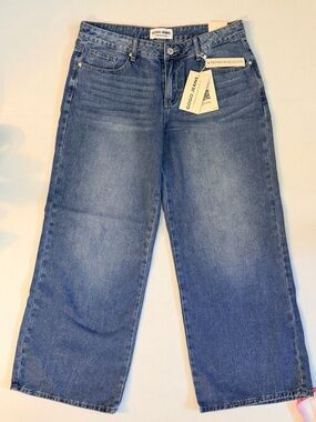 GOGO Jeans Women’s 11/30 Low Rise Wide Leg Loose Jeans Medium Wash NWT